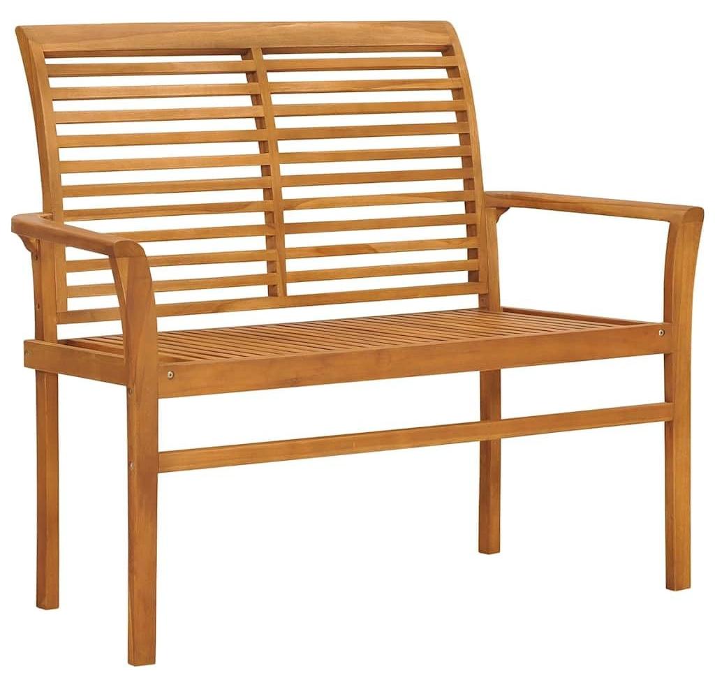Massive Teakholz-Gartenbank, 112 cm