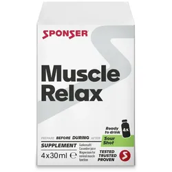Sponser Unisex Energy Muscle Relax Sour Shot (4 x 30ml)