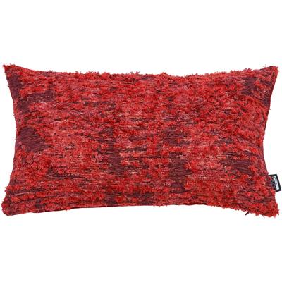 Dekokissen DONE. "PICASSO", rot (bordeaux), B:30cm H:1cm L:50cm, Leinen, Polyester, Dekokissen_Sitzkissen_Kissenhüllen, Jacquardgewebt