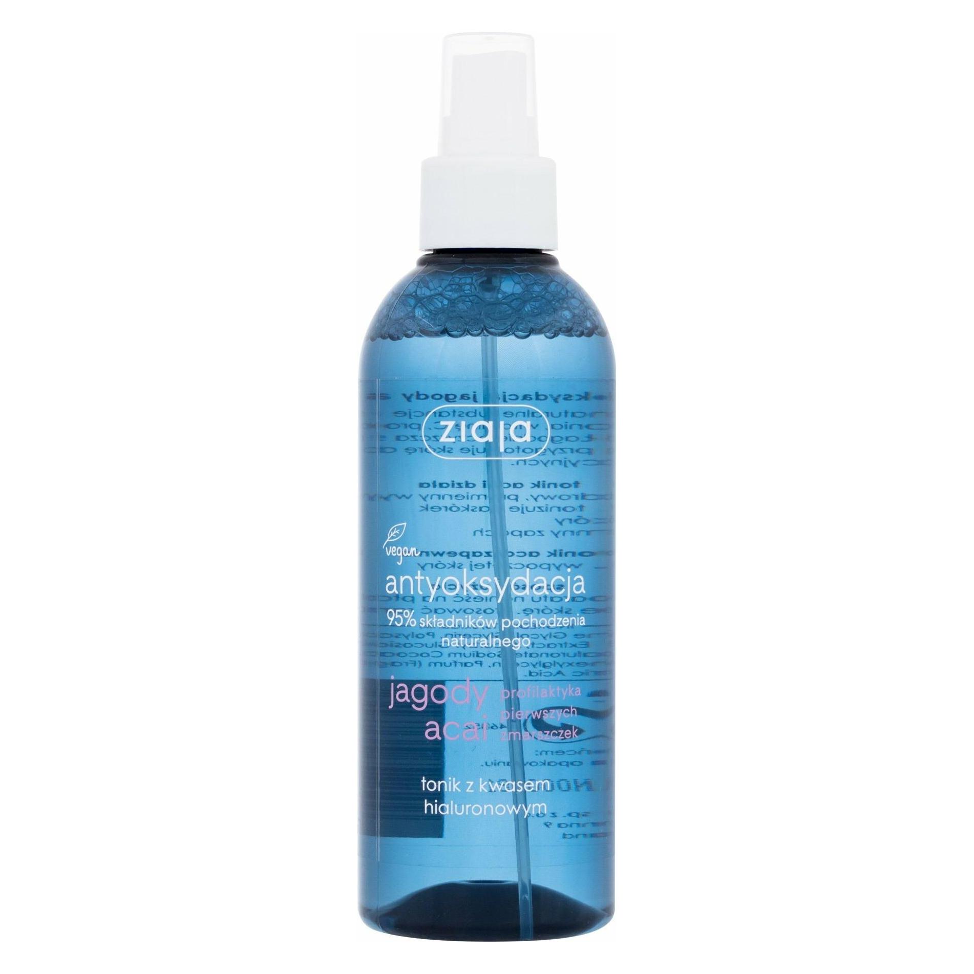 Ziaja Acai Berries Antioxidant Tonic From Hyaluronic Acid 200Ml (Gesichtswasser, 200 ml) (5901887038313)