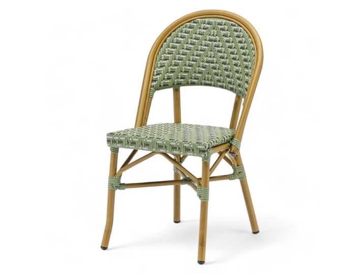 Chaise de terrasse TURGOT - Chevrons verts