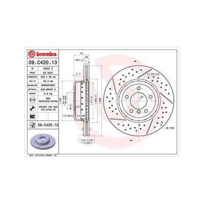 MAGNETI MARELLI Bremsscheibe Disco freno TWO-PIECE DISCS LINE 360406132804 338mm 26mm für BMW