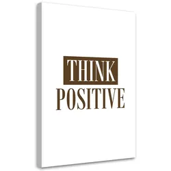 WANDBILD inschrift positiv denken