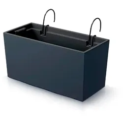 Prosperplast - URBI CASE W Blumentopf - 39,5 x 18,5 x 19,5 cm in der Farbe Anthrazit