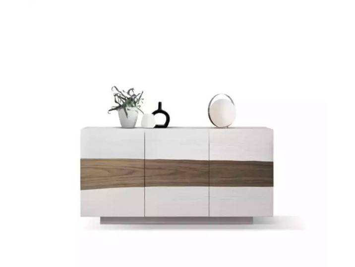 JVmoebel Sideboard Weißes Holzsideboard im Art Deco Stil für modernes Wohnen (1 St., Sideboard), Made in Europa