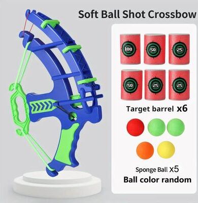 Uplift Picks Kids Soft Bullet Target Practice Shooting Toy Safe Educational Play Set blue Set A