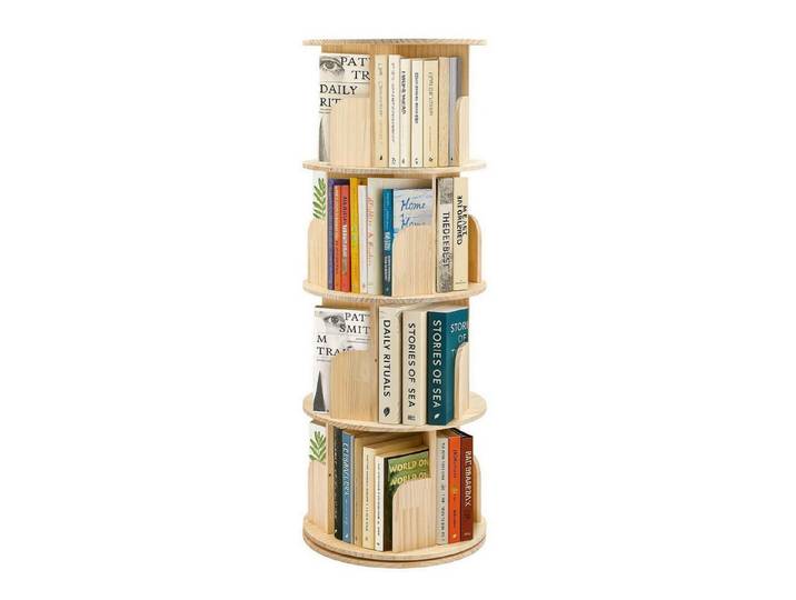 LuxusKollektion Drehregal Drehregal Kinder 4-stöckig Kiefernholz, 1-tlg.