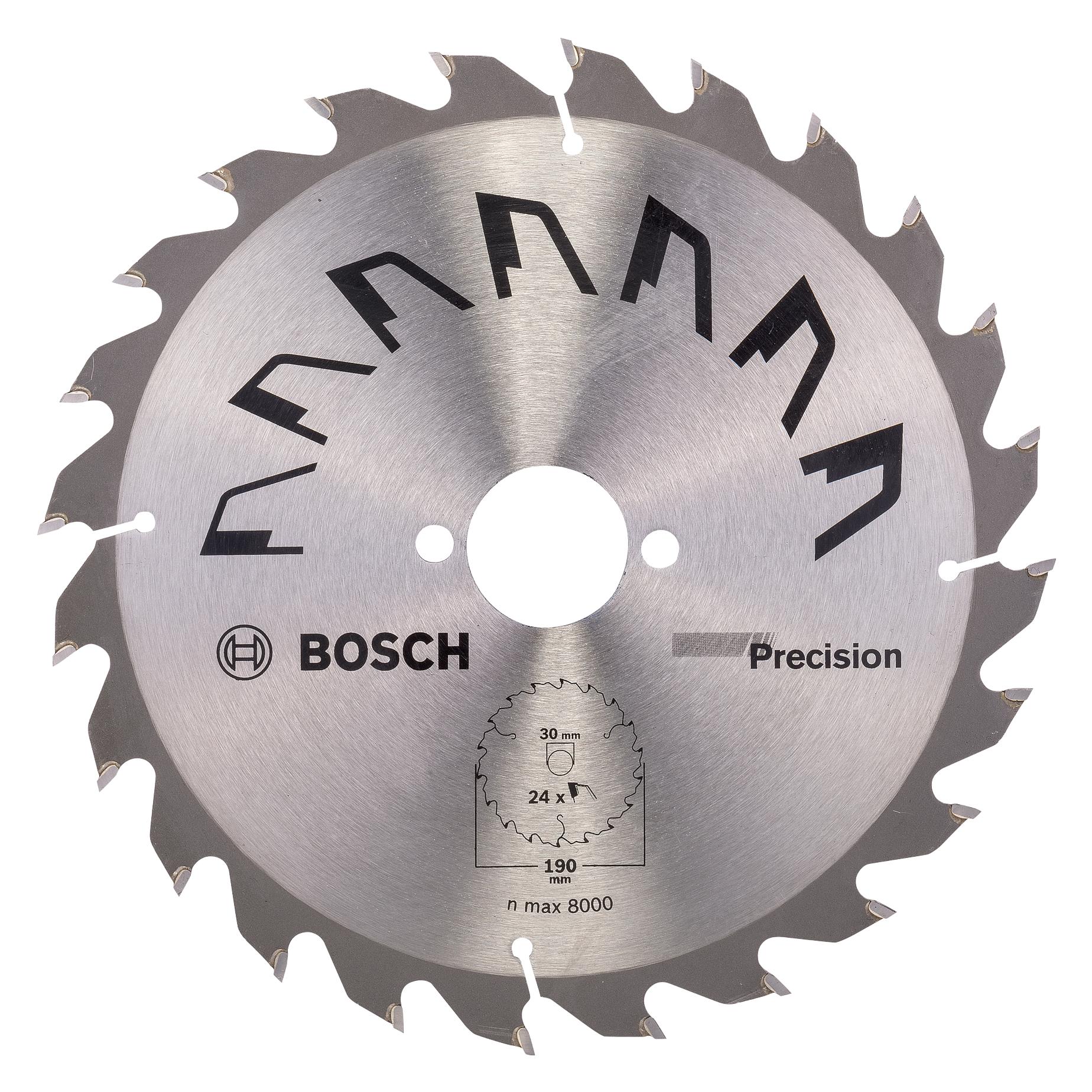 Bosch Professional Zubehör Kreissägeblatt PRECISION D= 190 mm Bohrung= 30 mm Z= 24 (2609256869)