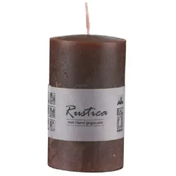 Kopschitz Kerzen Rustikale durchgefärbte Kerze Bordeaux, 100 x 60 mm, Stumpenkerze, rußarm, tropffrei, RAL Kerzengüte Qualität