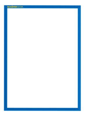 Schäfer Shop Pure SSI Magnetrahmen Standard, DIN A4 Hochformat, 5 Stück, blau