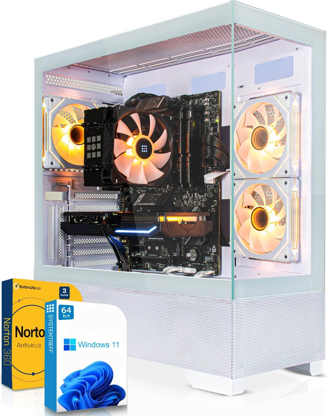 SYSTEMTREFF Gamer Rechner - Ryzen 7 5700G - Radeon RX Vega 8 - 32GB DDR4 - 1TB NVMe - Windows 11 Pro - Desktop PC