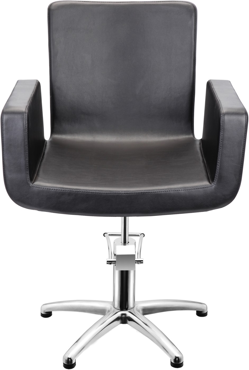 Sibel Attractio Friseurstuhl Schwarz mit 5-Stern-Basis SN-0180525