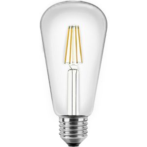 Blulaxa LED-Lampe Filament Vintage, E27, 4W ersetzt 40W, Edison, warmweiß