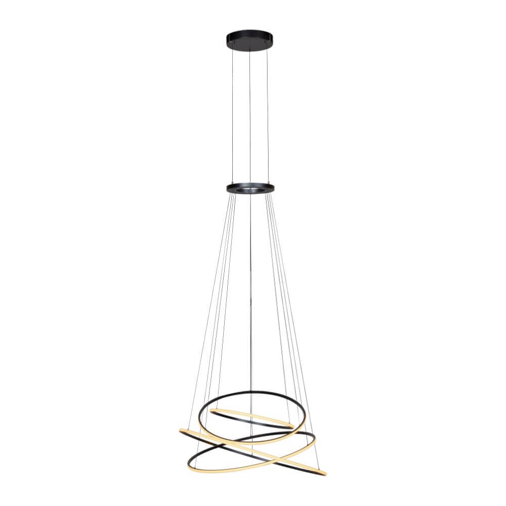 Paul Neuhaus Pure E-Flying Rings LED hanglamp grijs Ø 110 cm