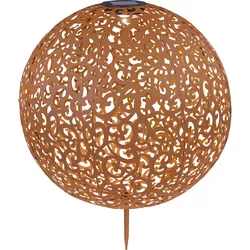 Globo, Gartenbeleuchtung, Solarleuchte Metall Rostfarben, 1xled (IP44)