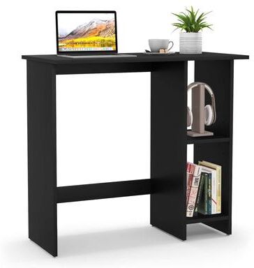 31.5'' Writing Desk Wood Vanity Makeup Table w/ Storage Shelves
