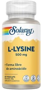 Solaray L-LISINA 500mg 60 Cápsulas Vegetales