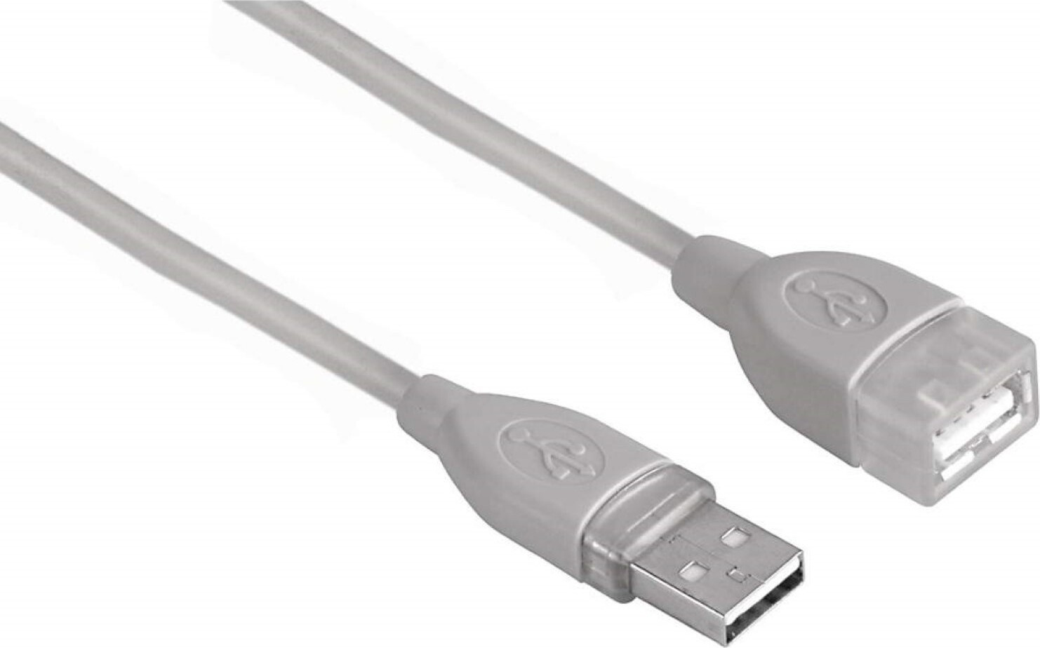 Hama USB 2.0 verlengkabel, afgeschermd, grijs, 5 meter