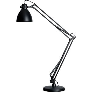 Luxo Schreibtischlampe L-1, schwarz, LED, dimmbar, mit Standfuß, 350 Lumen, warmweiß
