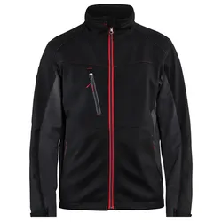 Softshelljacke "4950" - 3XL - schwarz/rot