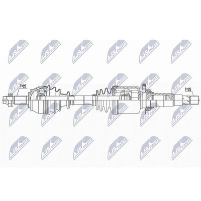 Nty Antriebswelle [Hersteller-Nr. NPW-FT-067] für Fiat, Lancia