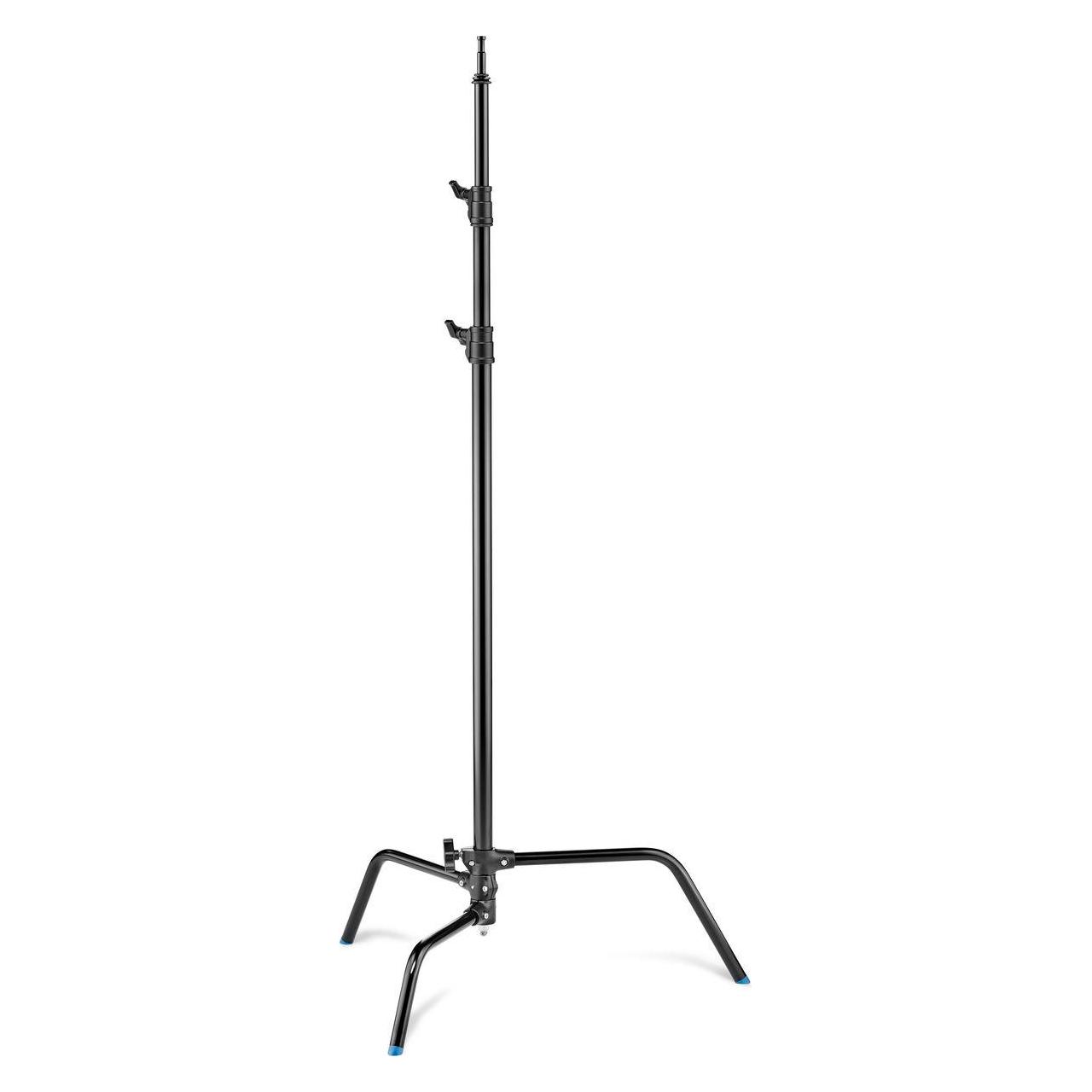Manfrotto C-Stand 33, Stahl schwarz mit Nivellierbein (325 cm, 10 kg) (A215SCB)