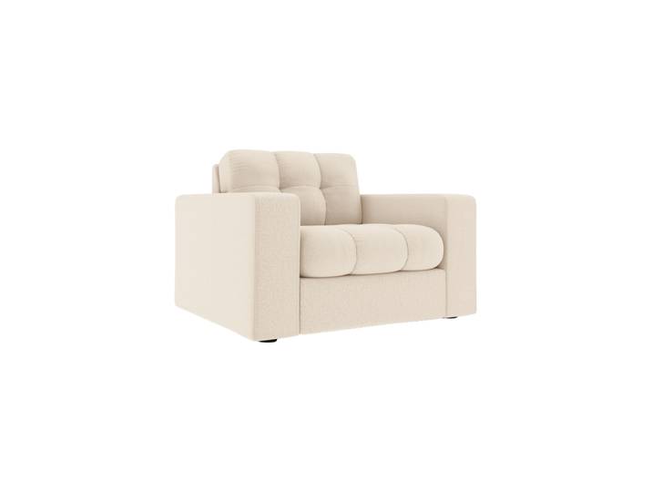 Design Sessel „Yohan“ Strukturstoff Beige hell CXL by Christian Lacroix