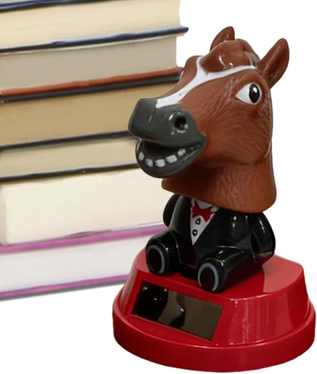 Decoratief Paardenhoofd Dashboardfiguur - Zonne-ornament voor voertuiginterieur