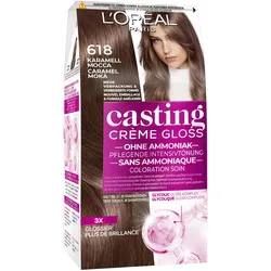 2x L'Oréal Paris, Haarfarbe, Casting Crème Gloss (618 Karamell Mocca)