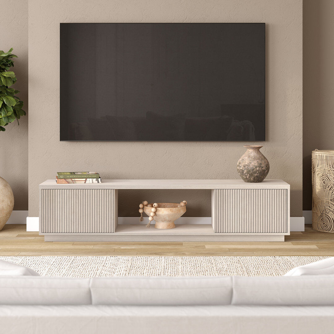 Latitude Run Averhoff TV Stand White 69.63cm