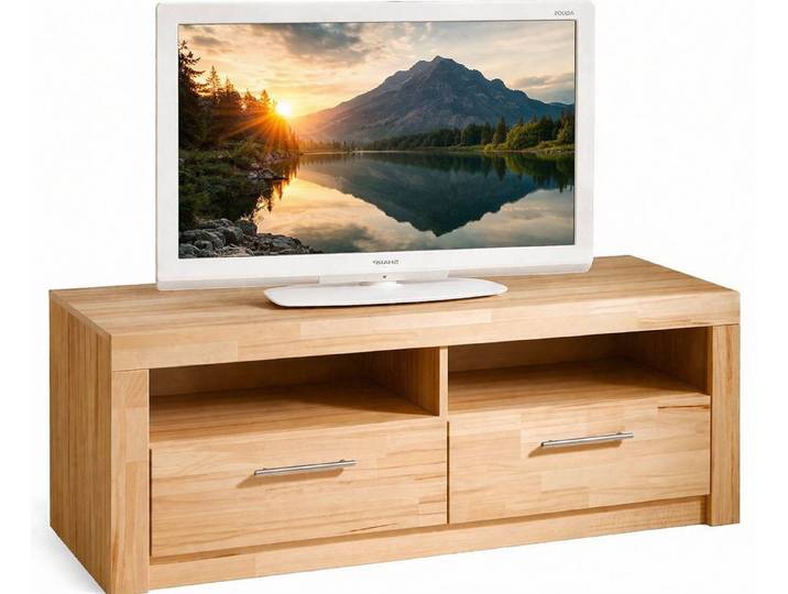 bv-vertrieb TV-Schrank Fernsehlowboard 125x52x47 TV-Schrank Kernbuche teilmassiv #3946