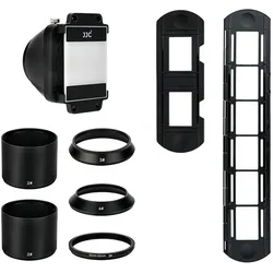 JJC FDA K1 Film Digitizing Adapter Set, Digitalkamera Zubehör, Schwarz