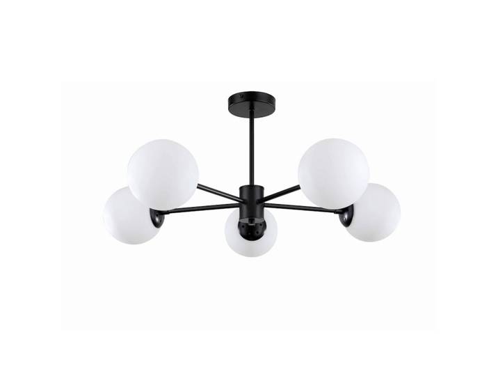 Deckenleuchte Roma, Schwarz, Metall, 30 cm, RoHS, Lampen & Leuchten, Innenbeleuchtung, Deckenleuchten, Deckenleuchten