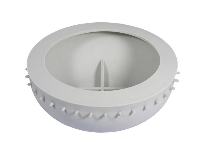 Silikon Giessform Schale 18cm m. Lochrand, ø 18cm x H 6cm