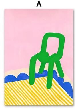 Uplift Essentials Colorful Life Abstract Series High Definition Surrealist Canvas Art style A 8 X 12 In