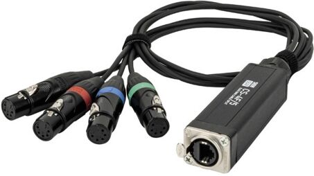 Showgear CS-4F/5 4 Kanal DMX Shuttle Netzwerk-Adapter