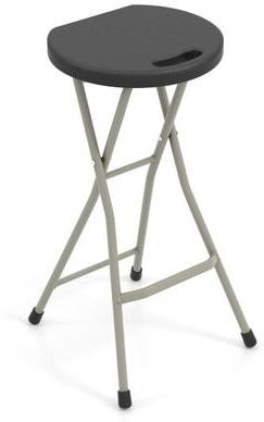 Costway 28 Inch Portable Folding Stools with 330lbs Limited Sturdy Frame-1 Piece