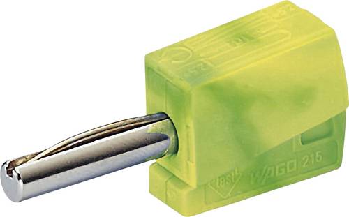 WAGO Bananenstecker Stecker, gerade Stift-Ø: 4mm Grün, Gelb