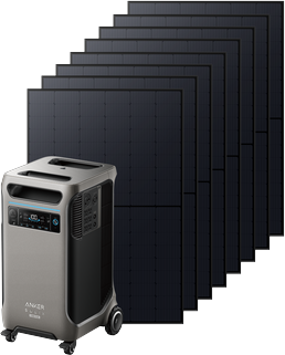 Anker SOLIX F3800 Plus Solar Generator + 8× 440W Rigid Solar Panel