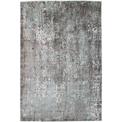 Teppich ARTE ESPINA "Ocean 200", blau (türkis), B:170cm H:23mm L:240cm, Viskose, Teppiche, Teppich, Angenehm flauschige Haptik, handgefertigte Unikate, pflegeleicht