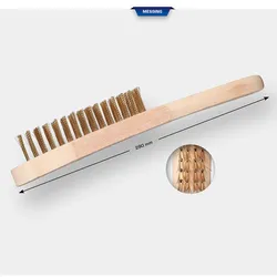 Brilliant Tools Messing Drahtbürste, 4-reihig, 290 mm - BT706009