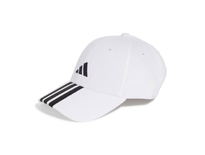 adidas Unisex Bball 3S New Logo Hat, White/Black, M-L