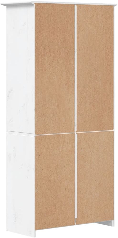 vidaXL Bibliothèque BODO blanc 82x40x173 cm bois pin massif 5 niveaux