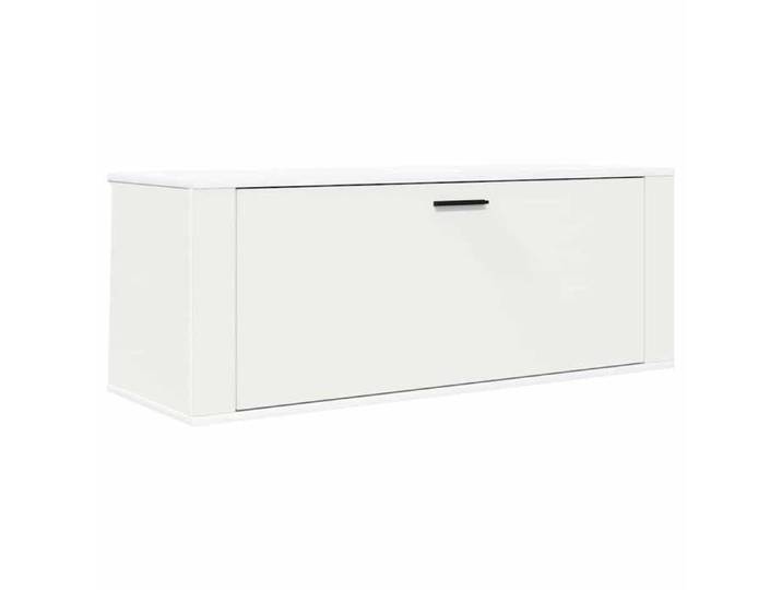 Porte-chaussures - Blanc - Armoire à chaussures murale Blanc 100x35x38cm Bois d'ingénierie_FR_8764