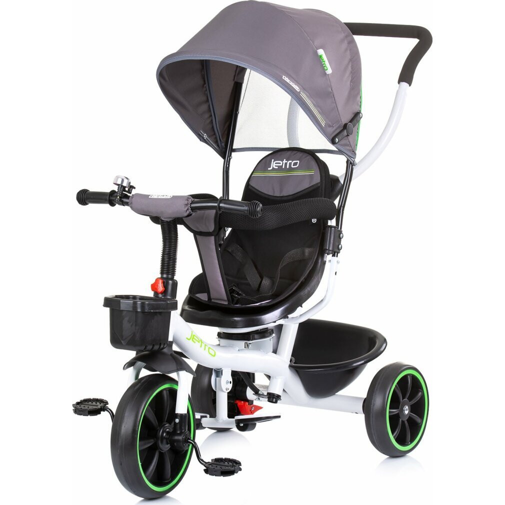 Chipolino Driewieler Jetro 2-in-1 met zonnescherm, Glacier