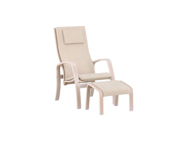 Design Sessel „Grötö“ inkl. Fussablage Beige VE DESIGN