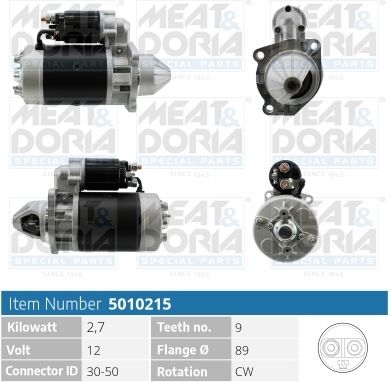 Meat & Doria Starter 5010215 Für Lancia Iveco Daf Mwm Renault Trucks International