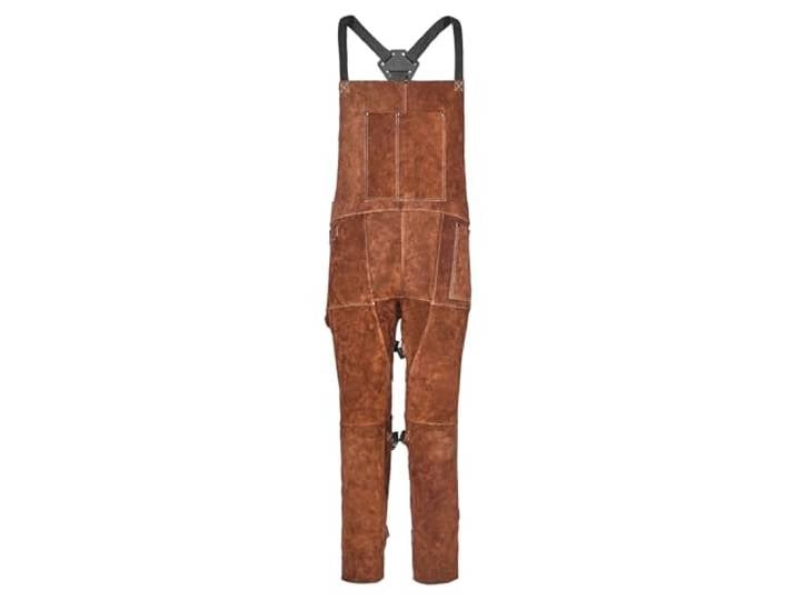 VEVOR Tablier de Soudage Jambe Fendue Pantalon de Soudage Cuir de Vachette Homme (lot de 1)