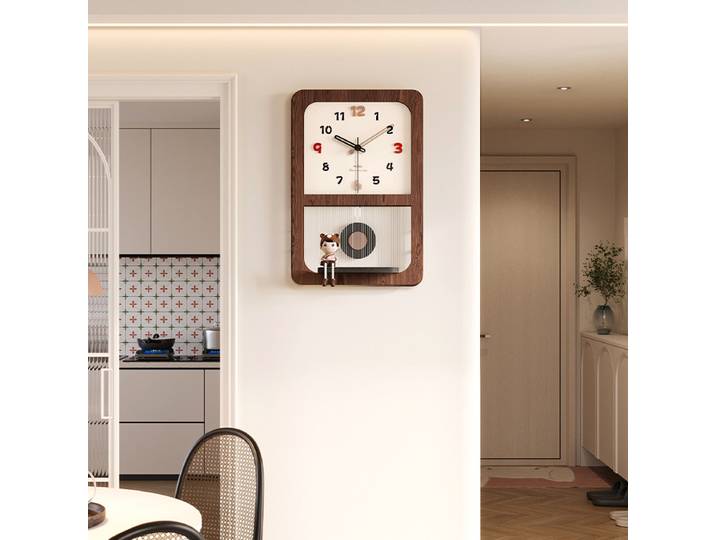 Horloge murale créative Vintage, salon, mode moderne, silencieuse, rétro, haut de gamme, pour la maison
