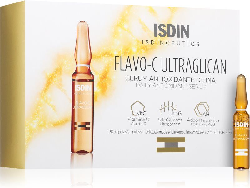 ISDIN Isdinceutics Flavo-C Ultraglican antioxidant face firming serum with vitamin C 30x2 ml